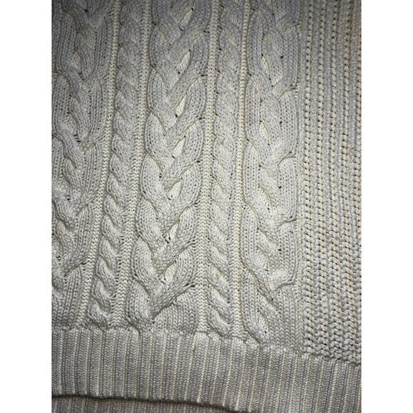 Gap White cable Knit Casual Minimalist sweater size XL - Picture 2 of 6